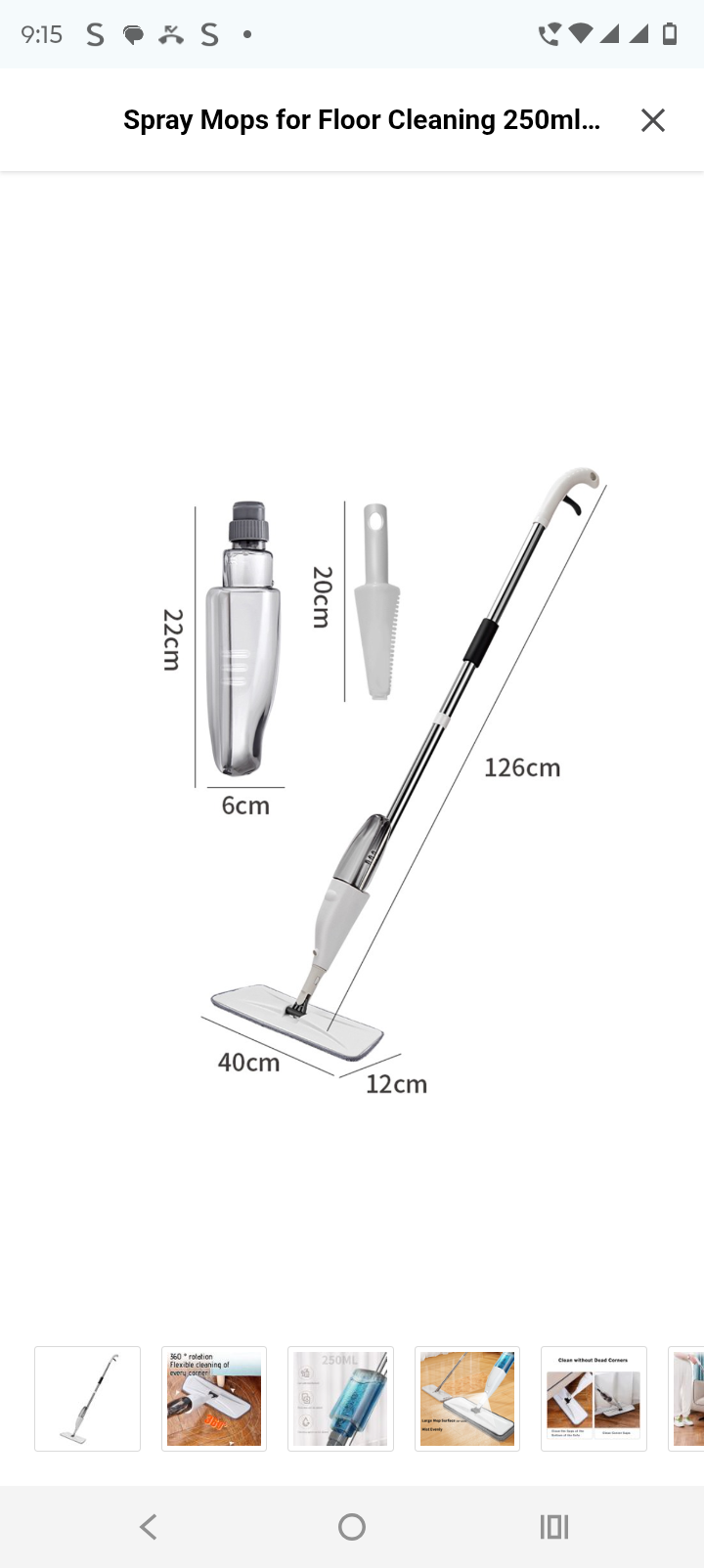 Spray mop
